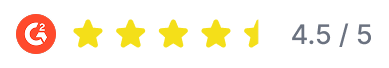 G2 ratings 4.2/5