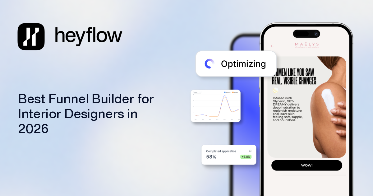 Best Funnel Builder for Interior Designers in 2026 | Heyflow