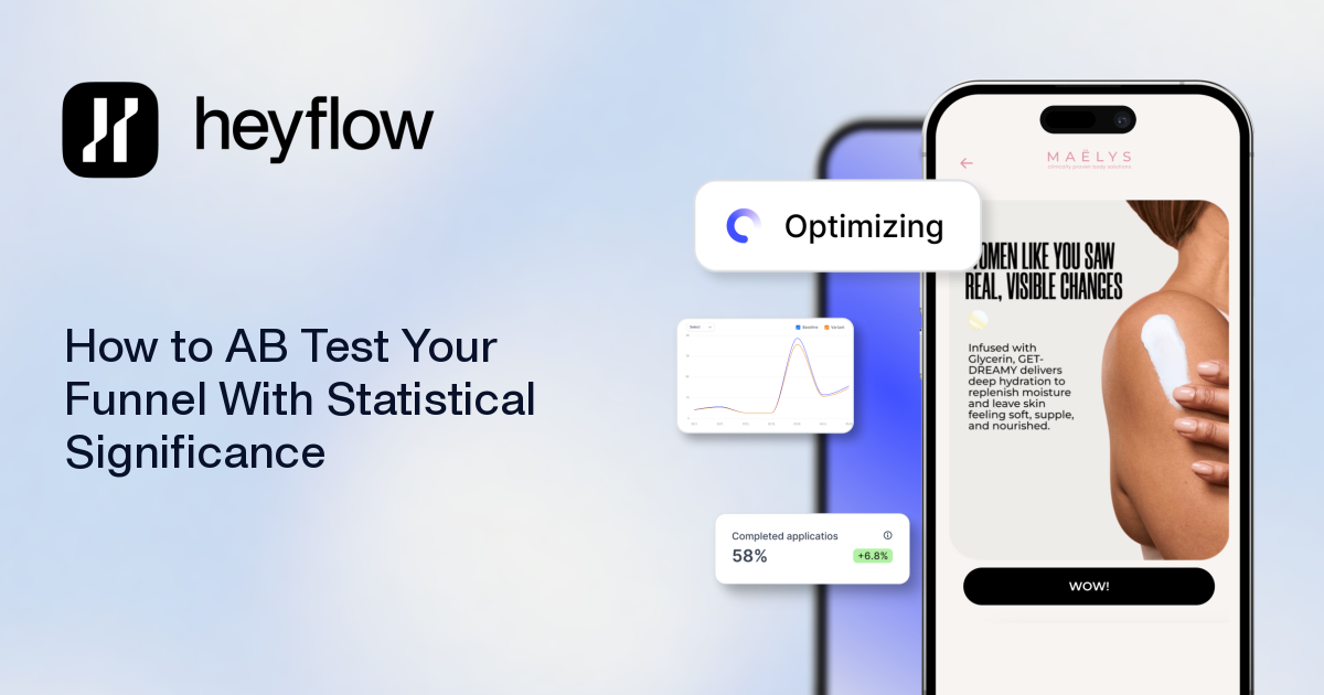 How to A/B Test Your Funnel With Statistical Significance | Heyflow