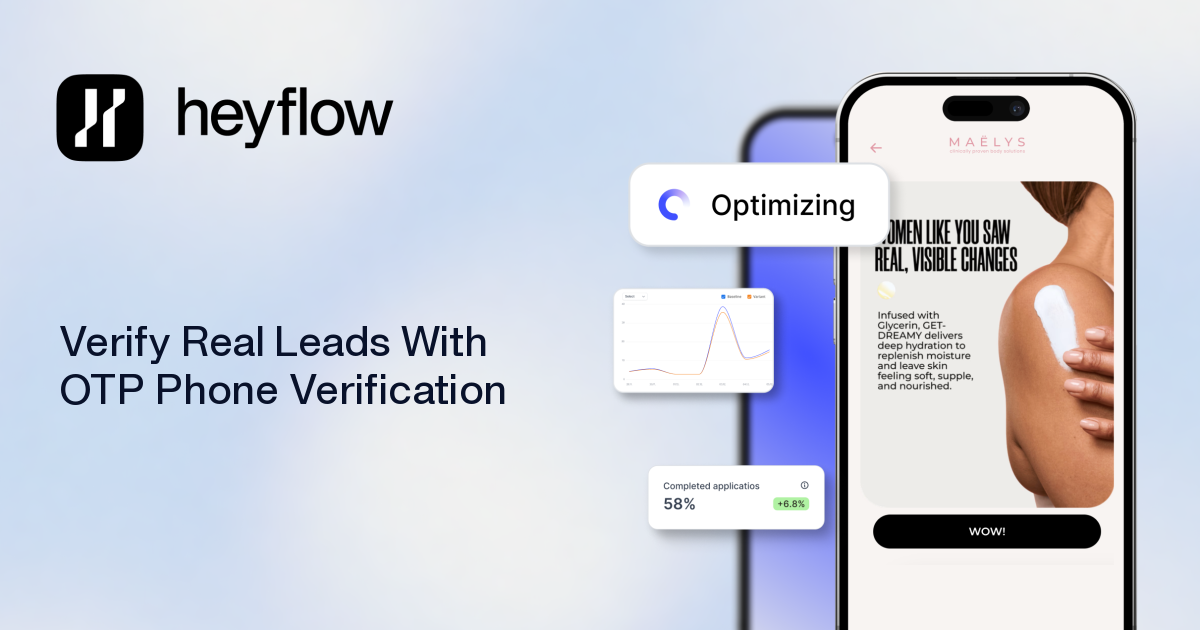 Verify Real Leads With OTP Phone Verification | Heyflow